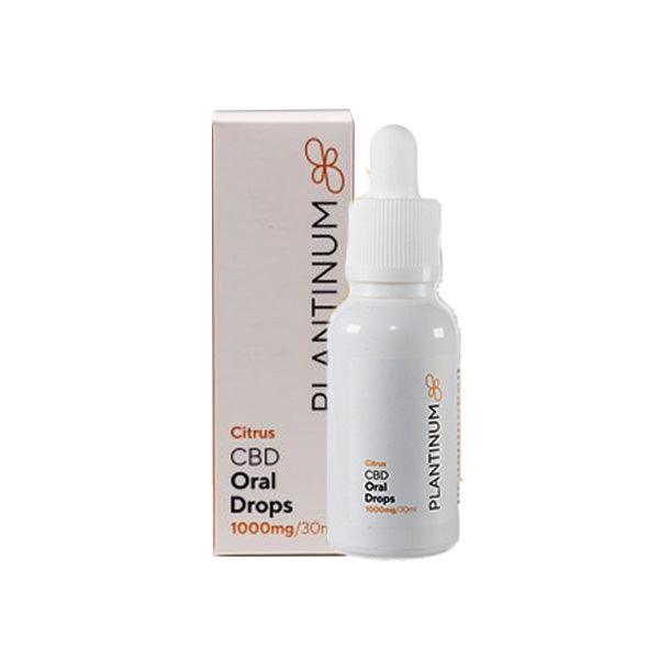 Plantinum CBD 1000mg CBD Citrus Oral Drops - 30ml - www.justgovape.co.uk