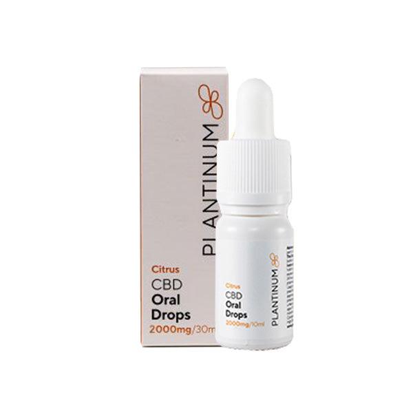 Plantinum CBD 2000mg CBD Citrus Oral Drops - 30ml - www.justgovape.co.uk