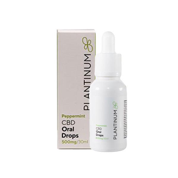 Plantinum CBD 500mg CBD Peppermint Oral Drops - 30ml - www.justgovape.co.uk