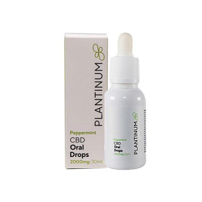 Plantinum CBD 2000mg CBD Peppermint Oral Drops - 30ml - www.justgovape.co.uk