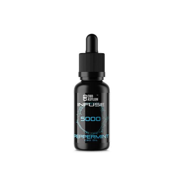 CBD Asylum Infuse 5000mg CBD Peppermint Oil - 30ml (BUY 1 GET 2 FREE) - www.justgovape.co.uk