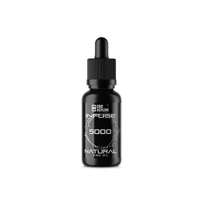 CBD Asylum Infuse 5000mg CBD Natural Oil - 30ml (BUY 1 GET 2 FREE) - www.justgovape.co.uk