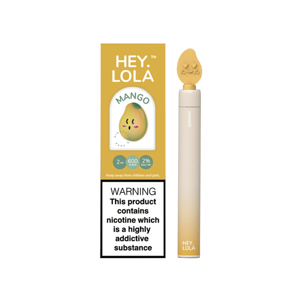 20mg Hey Lola Disposable Vape Device 600 Puffs - www.justgovape.co.uk