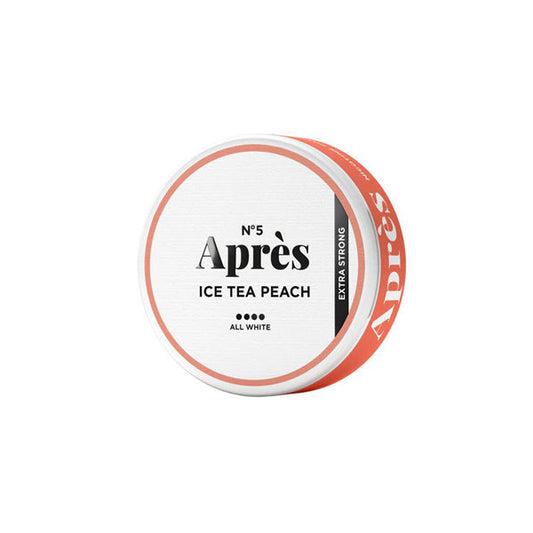 Après 15mg Ice Tea Peach Extra Strong Nicotine Snus Pouches 20 Pouches - www.justgovape.co.uk