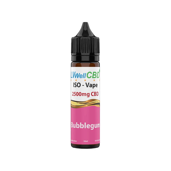 LVWell CBD Iso-Vape 2500mg CBD E-liquid 50ml (50VG/50PG) - www.justgovape.co.uk