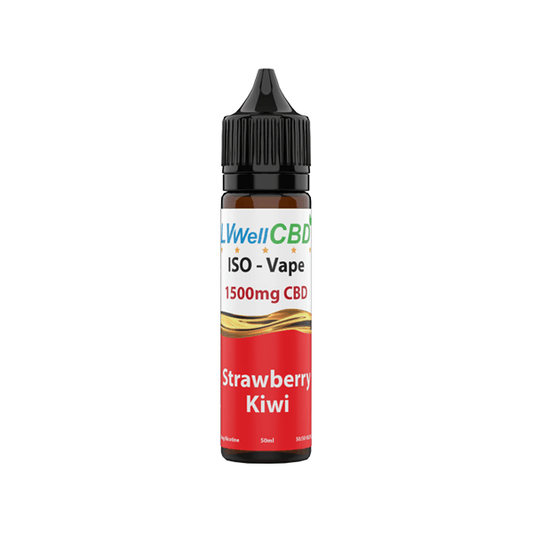 LVWell CBD Iso-Vape 1500mg CBD E-liquid 50ml (50VG/50PG) - www.justgovape.co.uk