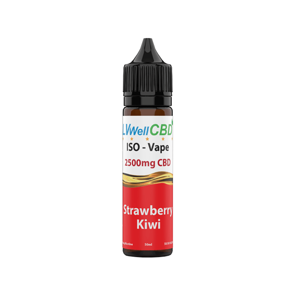 LVWell CBD Iso-Vape 2500mg CBD E-liquid 50ml (50VG/50PG) - www.justgovape.co.uk