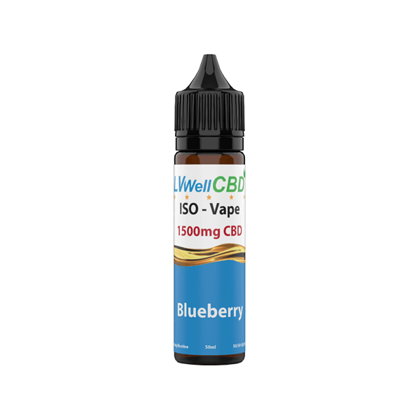 LVWell CBD Iso-Vape 1500mg CBD E-liquid 50ml (50VG/50PG) - www.justgovape.co.uk