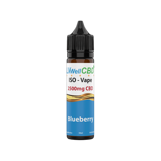 LVWell CBD Iso-Vape 2500mg CBD E-liquid 50ml (50VG/50PG) - www.justgovape.co.uk