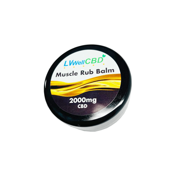 LVWell CBD 2000mg Full Spectrum CBD Muscle Rub Balm - 30ml - www.justgovape.co.uk