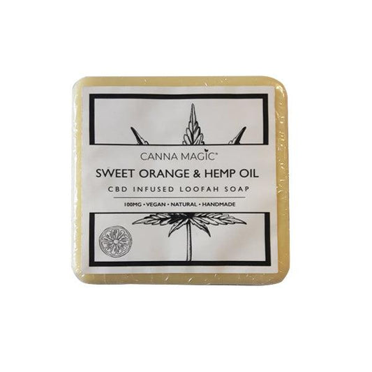 Canna Magic 100mg CBD Sweet Orange & Hemp Oil Soap 145g - www.justgovape.co.uk