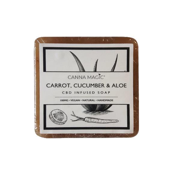 Canna Magic 100mg CBD Carrot, Cucumber & Aloe Soap 145g - www.justgovape.co.uk