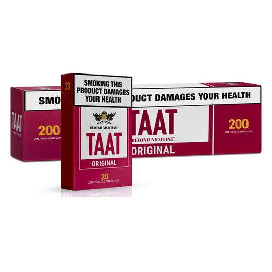 TAAT 500mg CBD Beyond Tobacco Original Smoking Sticks - Pack of 20 - www.justgovape.co.uk