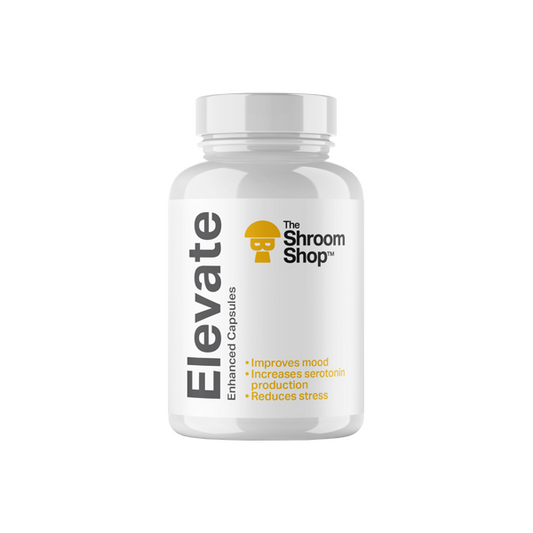 The Shroom Shop Enhanced Elevate 67500mg Capsules - 90 Caps - www.justgovape.co.uk