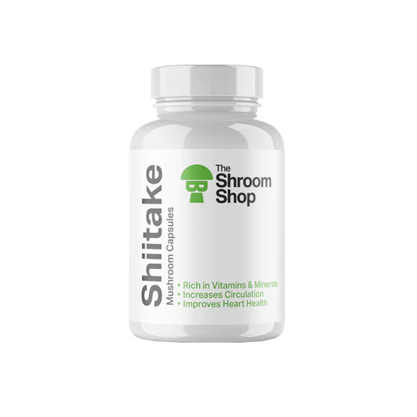 The Shroom Shop Shiitake Mushroom 45000mg Capsules - 90 Caps - www.justgovape.co.uk