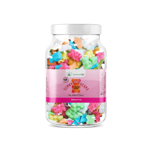 Supreme CBD 3200mg Broad Spectrum CBD Large Gummies - www.justgovape.co.uk