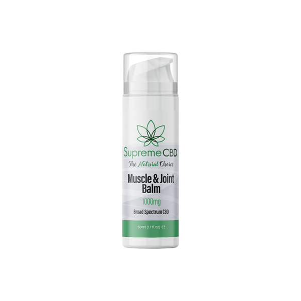 Supreme CBD 1000mg Broad Spectrum CBD Muscle & Joint Balm - 50ml - www.justgovape.co.uk