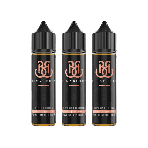 Bunaberry 1000mg Broad Spectrum CBD E-liquid 50ml (50VG/50PG) - www.justgovape.co.uk