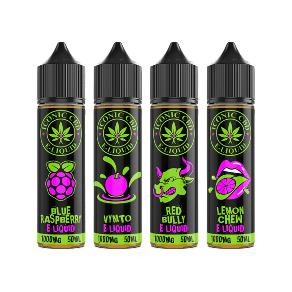 Iconic CBD 1000mg CBD E-liquid 50ml (50VG/50PG) - www.justgovape.co.uk