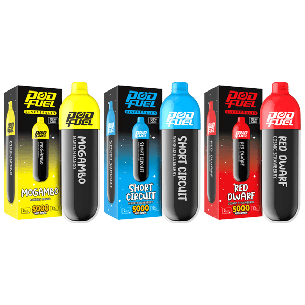 0mg Pod Fuel Bar 5000 Disposable Vape Device 5000 Puffs - www.justgovape.co.uk