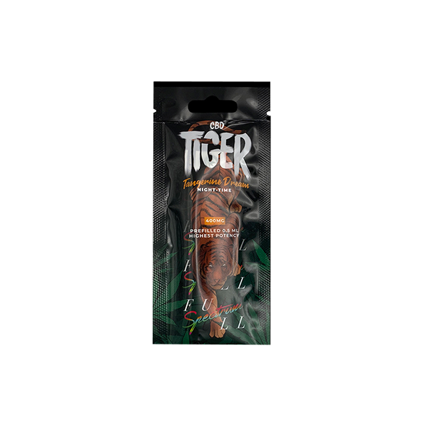 Tiger Vapes 400mg Full-Spectrum CBD Disposable Vape Device - www.justgovape.co.uk