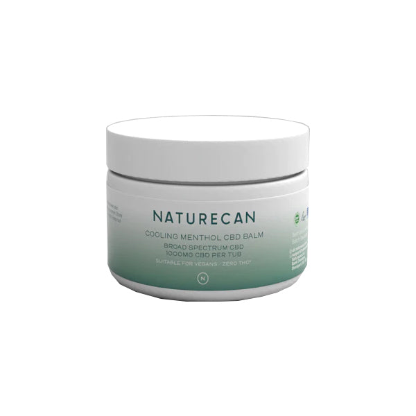 Naturecan 1000mg CBD Cooling Menthol Muscle Balm - 100ml - www.justgovape.co.uk