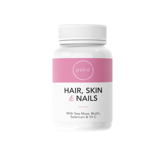 Poko Hair Skin & Nails Supplement Capsules - 60 Caps - www.justgovape.co.uk