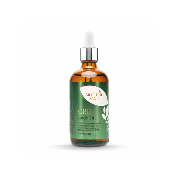 MotherSage 100mg CBD Body Oil - 100ml - www.justgovape.co.uk