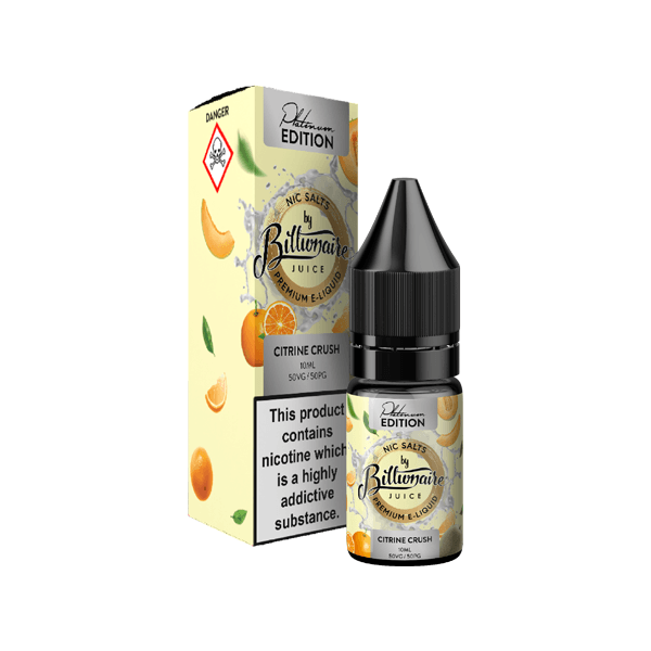 10mg Billionaire Juice Platinum Edition 10ml Nic Salts (50VG/50PG) - www.justgovape.co.uk