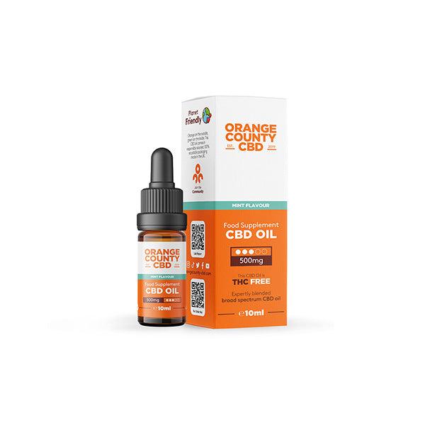 Orange County CBD 500mg Broad Spectrum CBD Oil - 10ml - www.justgovape.co.uk