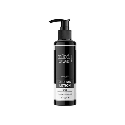 NKD Truth 100mg CBD Oud Tan Lotion - 200ml (BUY 1 GET 1 FREE) - www.justgovape.co.uk