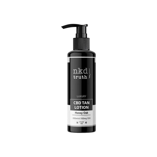 NKD Truth 100mg CBD Honey Oak Tan Lotion - 200ml (BUY 1 GET 1 FREE) - www.justgovape.co.uk