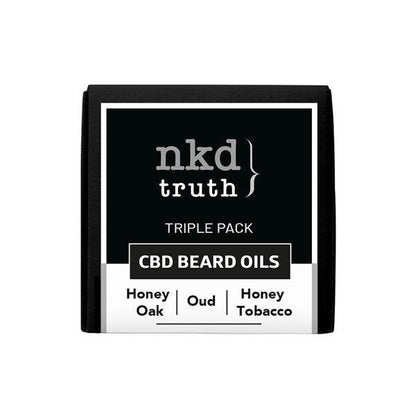 NKD 50mg CBD Infused Speciality Beard Oils Gift Set (BUY 1 GET 1 FREE) - www.justgovape.co.uk