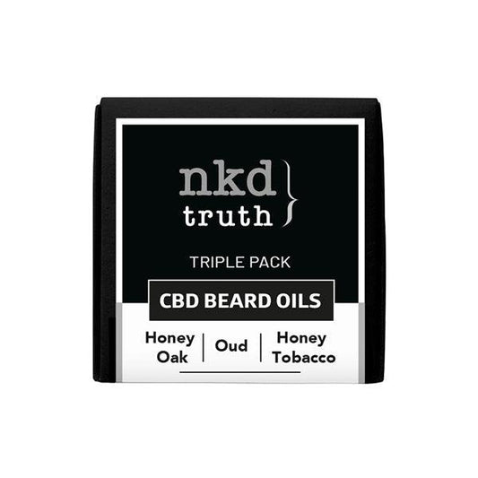 NKD 50mg CBD Infused Speciality Beard Oils Gift Set (BUY 1 GET 1 FREE) - www.justgovape.co.uk