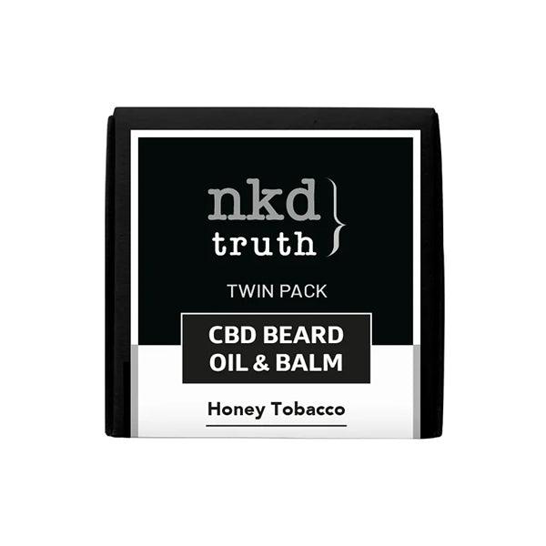 NKD 150mg CBD Twin Pack Honey Tobacco Beard Oil and balm (BUY 1 GET 1 FREE) - www.justgovape.co.uk