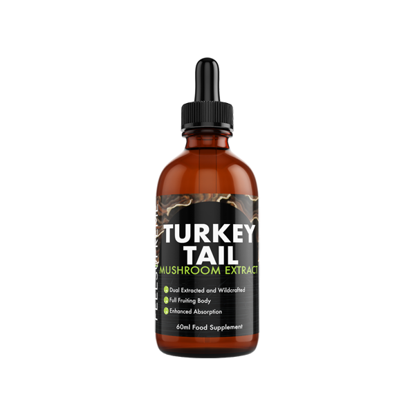 Feel Supreme Turkey Tail Mushroom Liquid Tincture - 60ml - www.justgovape.co.uk