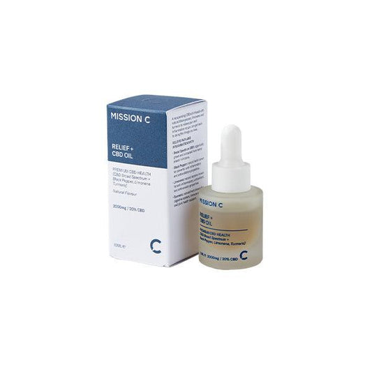 Mission C Relief + 2000mg CBD Oil - 10ml - www.justgovape.co.uk