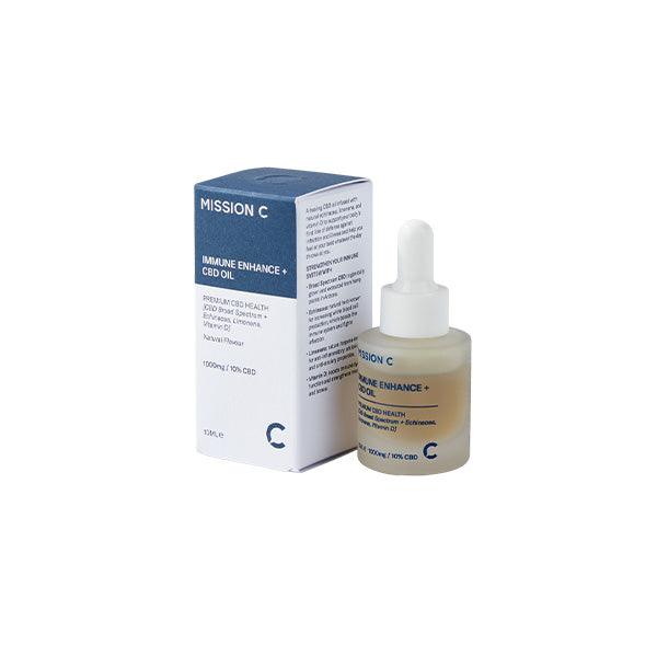 Mission C Immune Enhance + 1000mg CBD Oil - 10ml - www.justgovape.co.uk