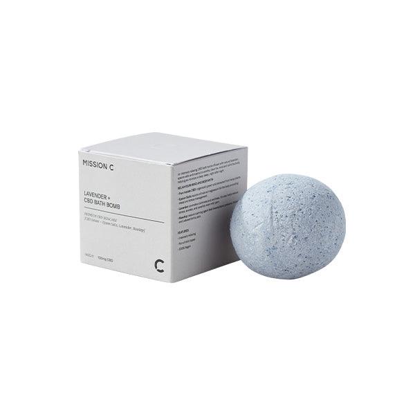 Mission C Lavender + 100mg CBD Bath Bomb - 140g - www.justgovape.co.uk