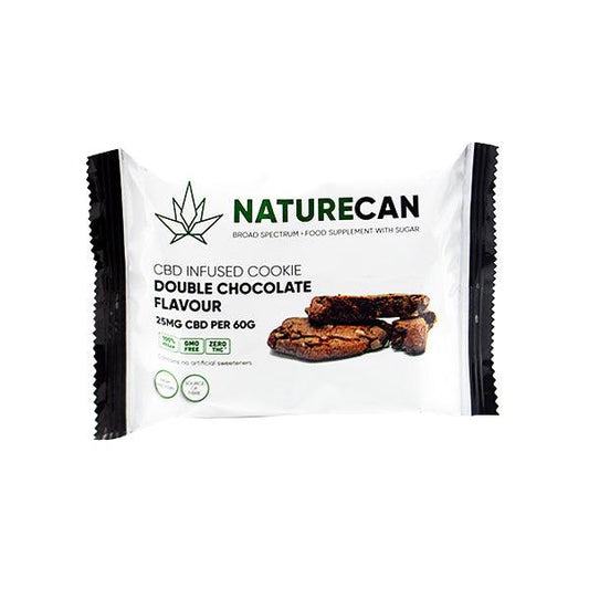 Naturecan 25mg CBD Double Chocolate Cookie 60g - www.justgovape.co.uk