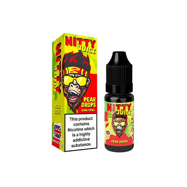 10mg Vapes Bars Nitty Juice Salts 10ml Nic Salt (50VG/50PG) - www.justgovape.co.uk