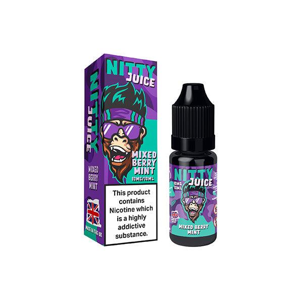 10mg Vapes Bars Nitty Juice Salts 10ml Nic Salt (50VG/50PG) - www.justgovape.co.uk