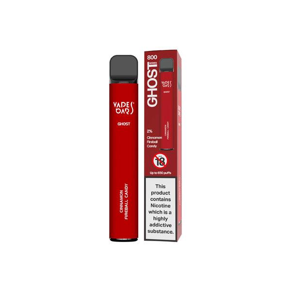 20mg Vapes Bars Ghost 800 Disposable Vape Device 650 Puffs - www.justgovape.co.uk