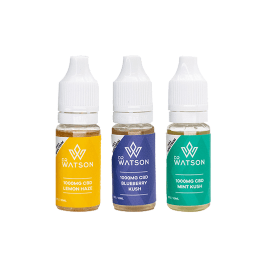 Dr Watson 1000mg Full Spectrum CBD E-liquid 10ml - www.justgovape.co.uk