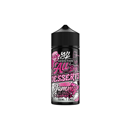 Wick Addiction All Day Desserts 100ml Shortfill 0mg (70VG/30PG) - www.justgovape.co.uk