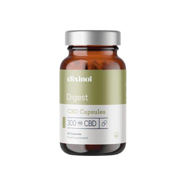 Elixinol 300mg CBD Digest Capsules - 30 Caps - www.justgovape.co.uk