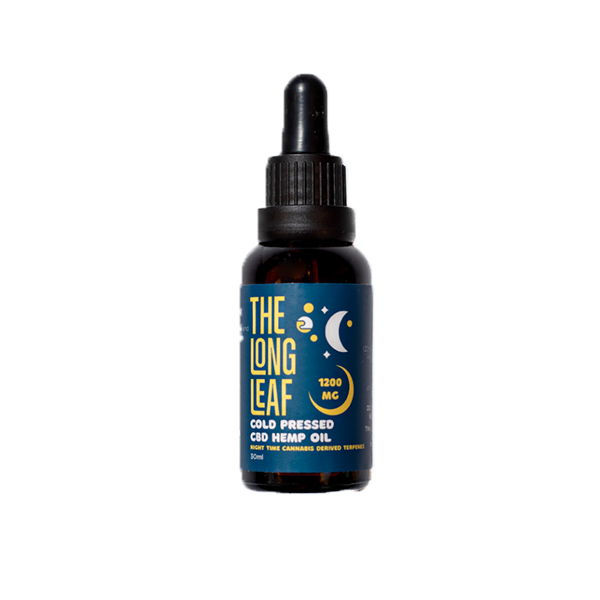 The Long Leaf 1200mg Night Cold Pressed Oil 30ml - www.justgovape.co.uk