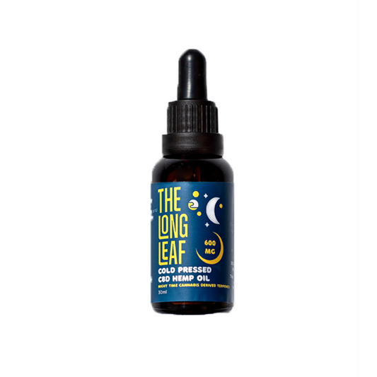 The Long Leaf 600mg Night Cold Pressed Oil 30ml - www.justgovape.co.uk