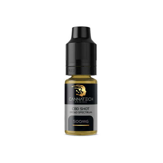 Cannatech 500mg Broad Spectrum CBD Shot 10ml (100PG) - www.justgovape.co.uk