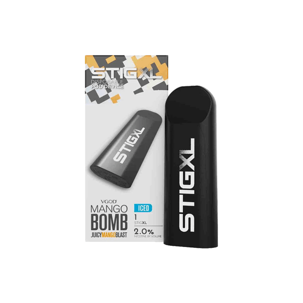 20mg VGOD Stig XL Disposable Vaping Device 700 Puffs - www.justgovape.co.uk